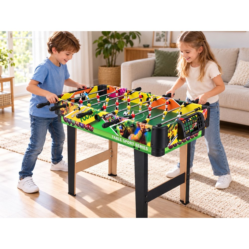 JOKO Multifunkčný Hrací Stôl 4v1 Stolný futbal, Biliard, Ping Pong, Air hokej
