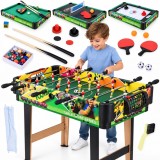 JOKO Multifunkčný Hrací Stôl 4v1 Stolný futbal, Biliard, Ping Pong, Air hokej