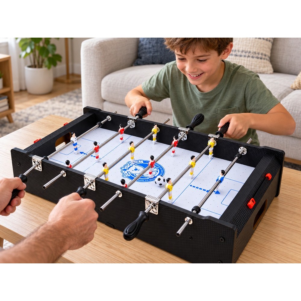 JOKO Multifunkčný Srôl s Hrami 6v1, Elektrický Vzdušný Air hokej, stolný futbal, biliard, ping-pong, hádzanie vrecúšok
