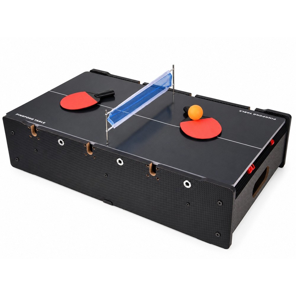 JOKO Multifunkčný Srôl s Hrami 6v1, Elektrický Vzdušný Air hokej, stolný futbal, biliard, ping-pong, hádzanie vrecúšok