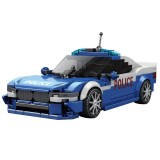 Reobrix Technická Stavebnica Policajné auto 313ks, modrá