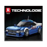 Reobrix Technická Stavebnica Policajné auto 313ks, modrá