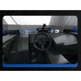 Reobrix Technická Stavebnica Policajné auto 313ks, modrá