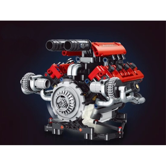 JOKO Technická stavebnica MOTOR V8 s interaktívnou batériou 653ks