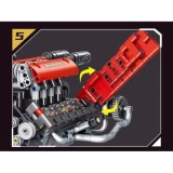 JOKO Technická stavebnica MOTOR V8 s interaktívnou batériou 653ks