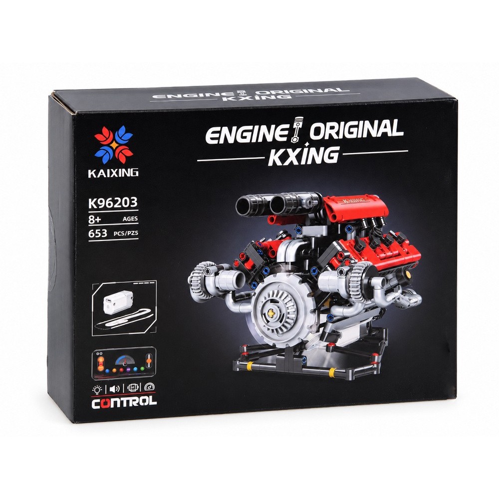 JOKO Technická stavebnica MOTOR V8 s interaktívnou batériou 653ks