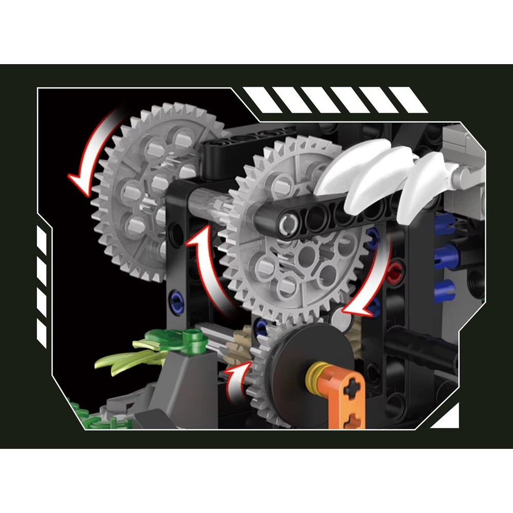 JOKO Technická stavebnica Mechanický Dinosaurus T-Rex 730ks s LED svetlom