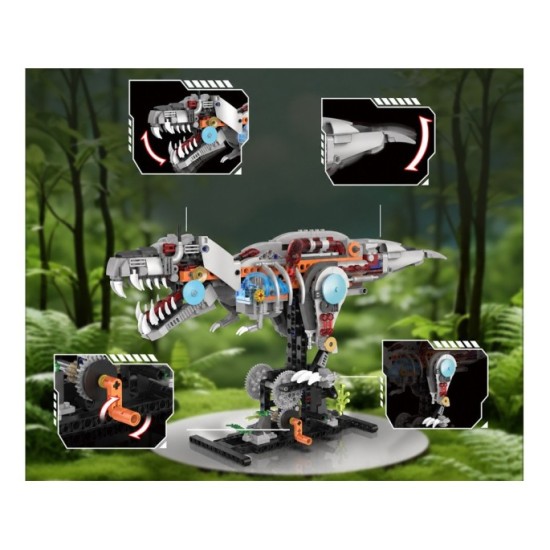 JOKO Technická stavebnica Mechanický Dinosaurus T-Rex 730ks s LED svetlom