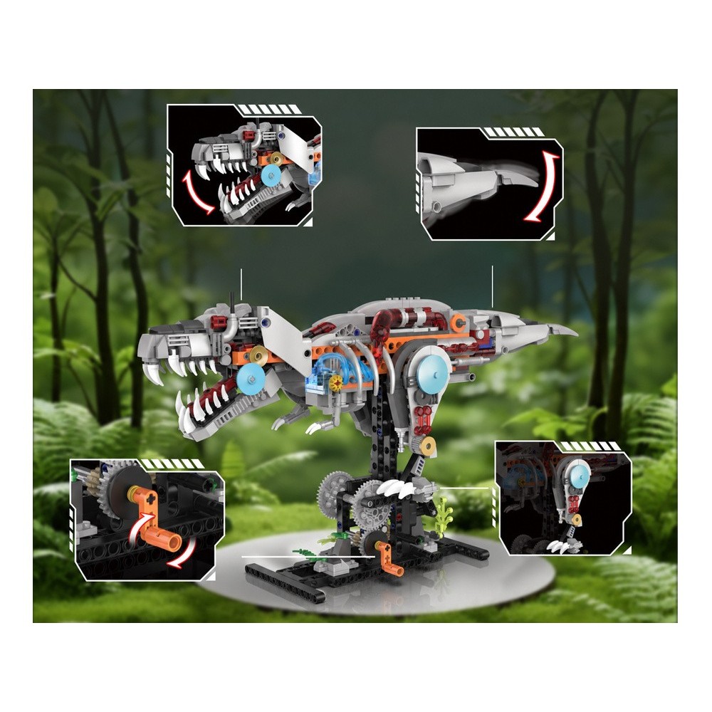 JOKO Technická stavebnica Mechanický Dinosaurus T-Rex 730ks s LED svetlom