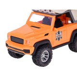 JOKO Terénne auto Jeep s kajakom Campingový Set – trecí pohon, Led svetlo a zvukové efekty
