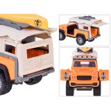 JOKO Terénne auto Jeep s kajakom Campingový Set – trecí pohon, Led svetlo a zvukové efekty