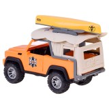 JOKO Terénne auto Jeep s kajakom Campingový Set – trecí pohon, Led svetlo a zvukové efekty