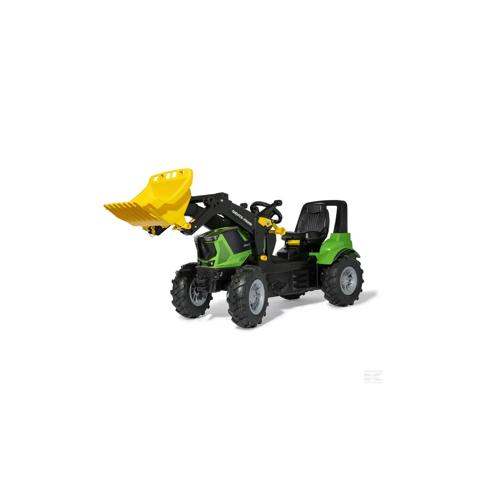 Rolly Toys Šľapací traktor Deutz Agrotron T8280TTV rollyFarmtrac s predným nakladačom a Nafukovacími Kolesami