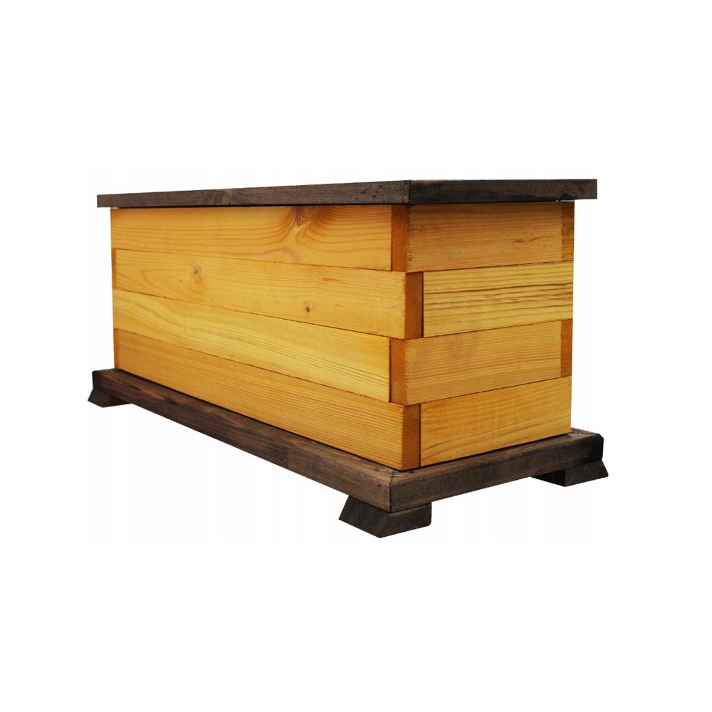 MKSTOR Drevený kvetináč z masívu Obdlžníkový 52 x 21,5 x 23cm, Lakovaný DP12
