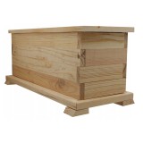 MKSTOR Drevený kvetináč z masívu Obdlžníkový 52 x 21,5 x 23cm, nelakovaný Natural