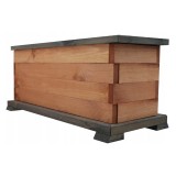 MKSTOR Drevený kvetináč z masívu Obdlžníkový 52 x 21,5 x 23cm, Lakovaný DP18