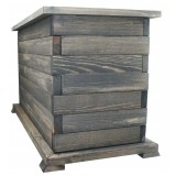 MKSTOR Záhradný Drevený kvetináč z masívu Obdlžníkový 62 x 30 x 37cm, Lakovaný DP29