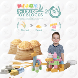 Sunta Mijoy BIO Bezpečné kocky pre najmenších 43ks NON-Toxic 25% ryžová šupka