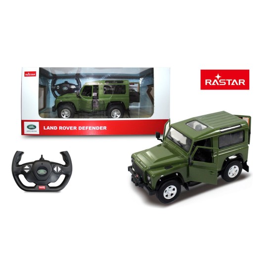 Rastar RC Auto LAND ROVER Defender 1:14 na diaľkové ovládanie, zelené