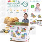 Sunta Mijoy BIO Bezpečné kocky pre najmenších 30ks NON-Toxic 25% ryžová šupka