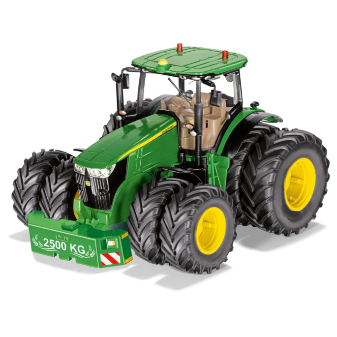 Siku Control RC Traktor John Deere 7290R s dvojitými kolesami, ovládanie cez aplikáciu Bluetooth a diaľkové ovládanie