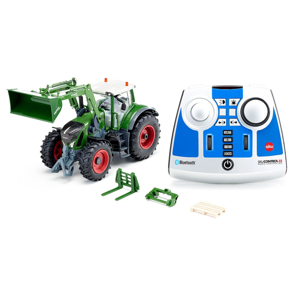 Siku Control RC Traktor Fendt 933 Vario s predným nakladačom a bluetooth diaľkovým ovládačom a ovládaním cez aplikáciu
