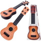 JOKO Mini Gitara pre deti Ukulele 25 cm, svetlo hnedá