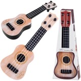 JOKO Mini Gitara pre deti Ukulele 25 cm, krémová