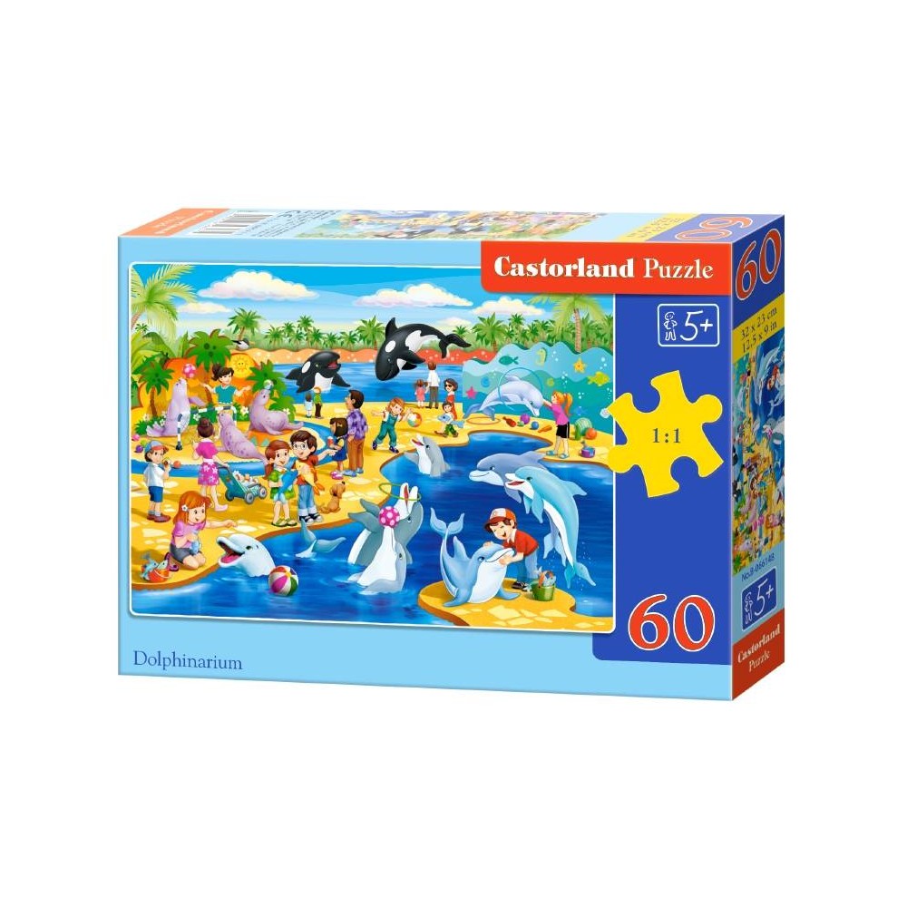 Castorland, Detské Puzzle Delfinárium,  60 ks