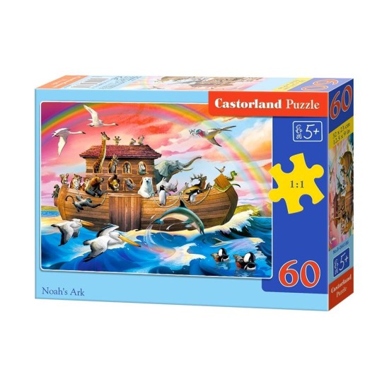 Castorland, Detské Puzzle Noemova archa, 60 ks