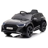 JOKO Elektrické autíčko AUDI RS 6, penové kolesá, kožené sedadlo, USB a MP3 vstup, čierne