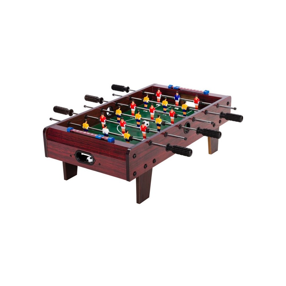 GAMES PLANET Stolný futbal 70x37x25cm, tmavo hnedý
