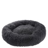 PETSTUFF Pelech, vankúš pre Psa, mačku, Oválny, Plyšový 100 x 20 cm, tmavo sivý