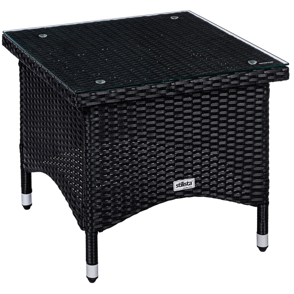 Stilista Ratanový Stolík 50x50x46cm TECHNORATTAN na balkón, terasu, svetlo hnedá