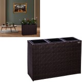 Stilista Veľký Ratanový Kvetináč TECHNORATTAN 84 cm x 60 x 29 cm, hnedý