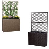 Stilista Kvetináč s Pergolou na Kvety 130 cm x 84 TECHNORATTAN, hnedý