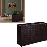 Stilista Veľký Ratanový Obdlžníkový Kvetináč  95cm x 60cm TECHNORATTAN, hnedý