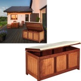 Stilista Drevená Truhlica so sedadlom 113cm, lavica s úložným priestorom na balkón, terasu, tropické drevo Shorea