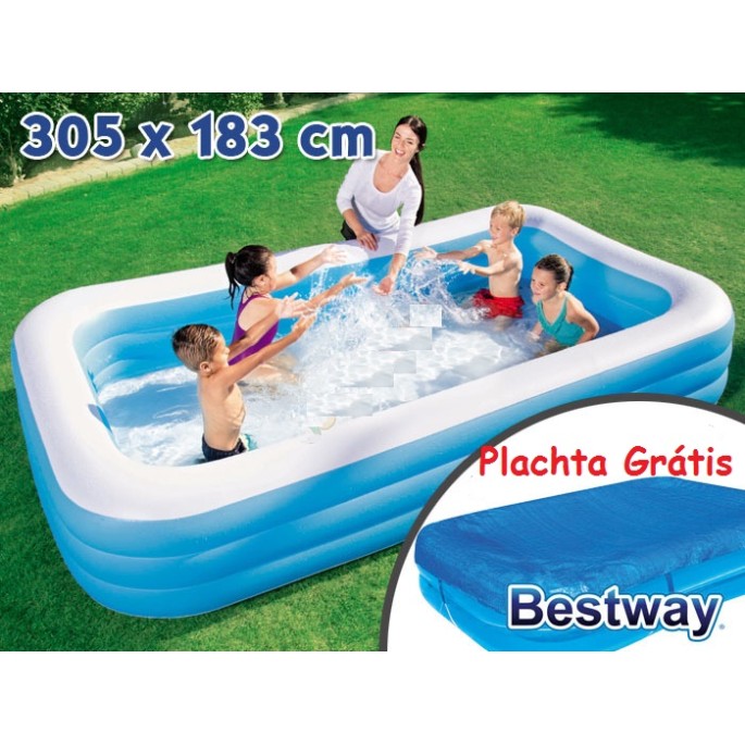 Bestway 54009  Nafukovací bazén s prikrývkou 305 cm x 183 cm