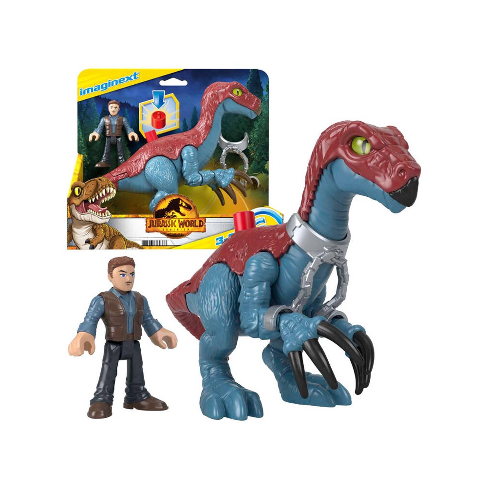 Fisher-Price Imaginext Jurský svet Sada figúrka Dinosaurus Therizinosaurus a Postavička Owen