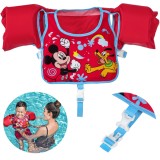 Bestway 9101C Plávacia Vesta s Rukávnikami Disney Mickey Mouse, 3-6rokov
