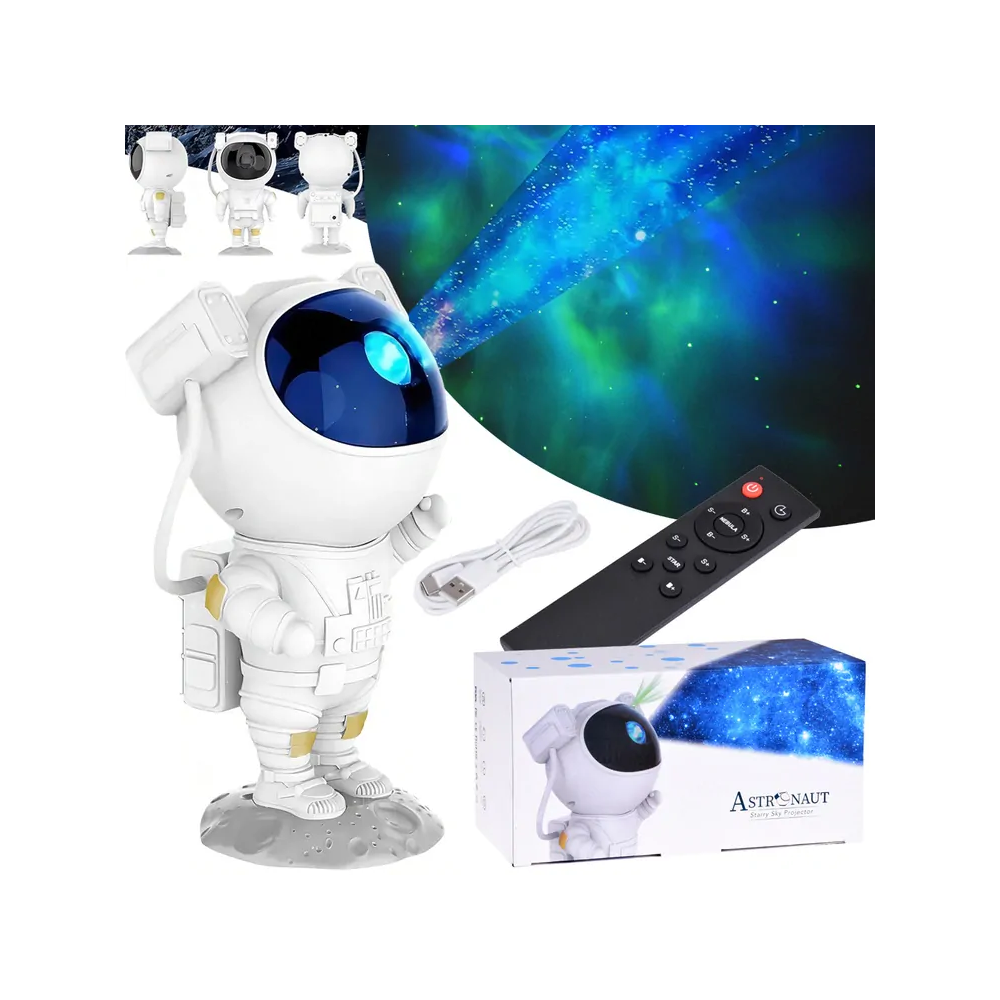 JOKO Nočná Lampa Detský Projektor Kozmonaut, Astronaut na diaľkové ovládanie