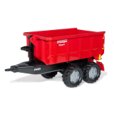 Rolly Toys Korytový vyklápací príves Krampe rollyContainer, dvojnápravový, červený