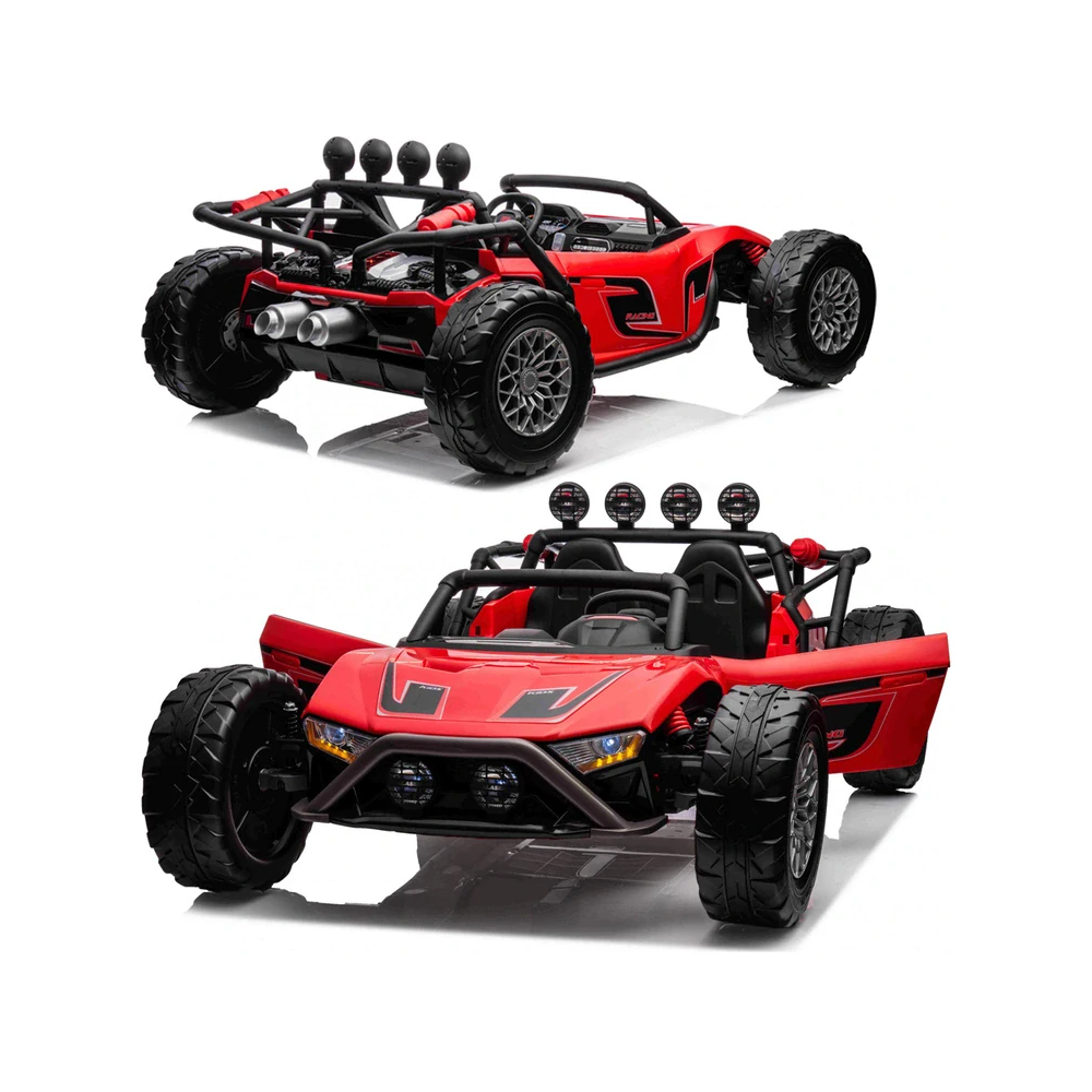 JOKO Elektrické autíčko Buggy Racing, Dvojmiestne, 2x24V 200W, nosnosť 50kg, červené