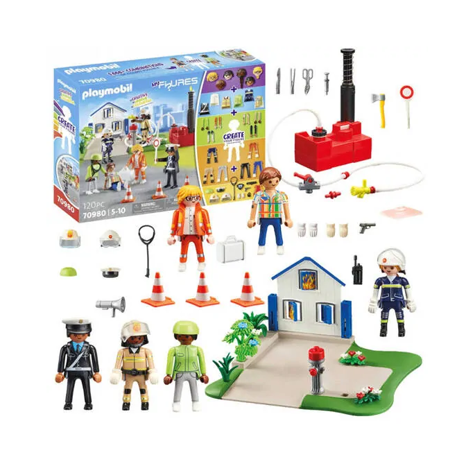 Playmobil My Figures 70980 Záchranné Akčné figúrky pre kocky 120ks