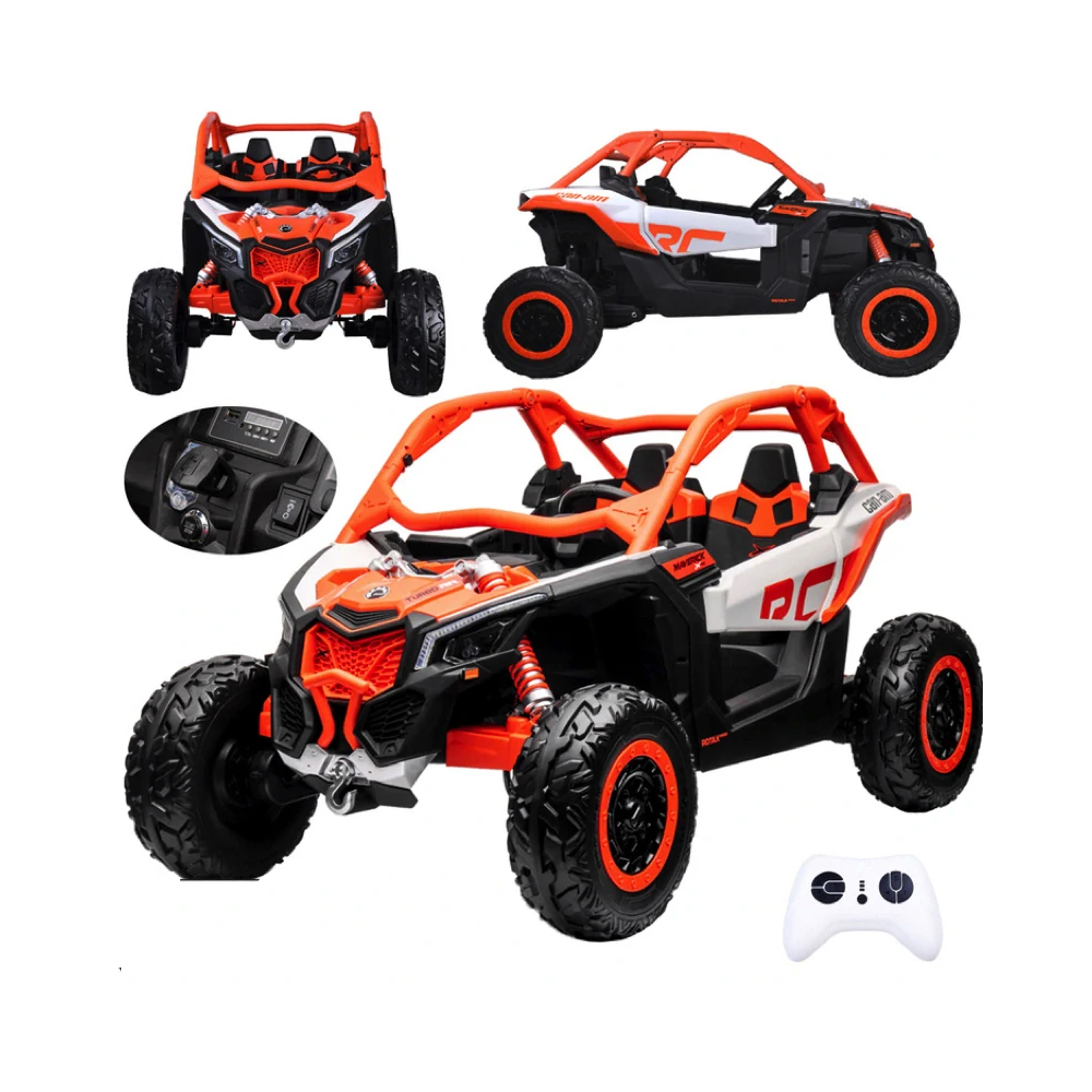 JOKO Elektrické autíčko BUGGY Can-am Maverick 4x4, motor 4x200W, batéria 24V, Dvojmiestne sedadlo, penové kolesá, nosnosť 50kg, 