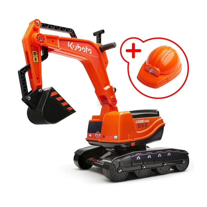 Falk, Bager Kubota s otváracím sedadlom a prilbou, KX080-4α2