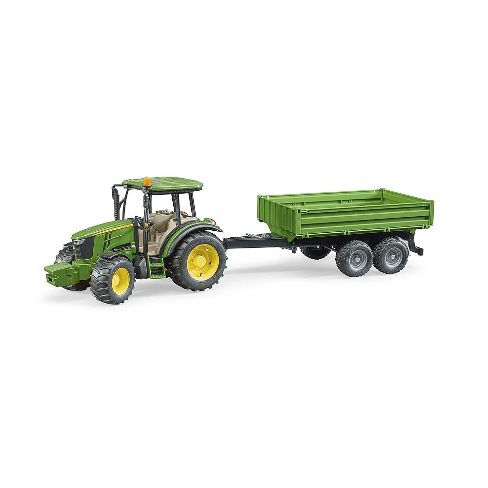 Bruder, Traktor John Deere 5115M s prívesom, 1:16
