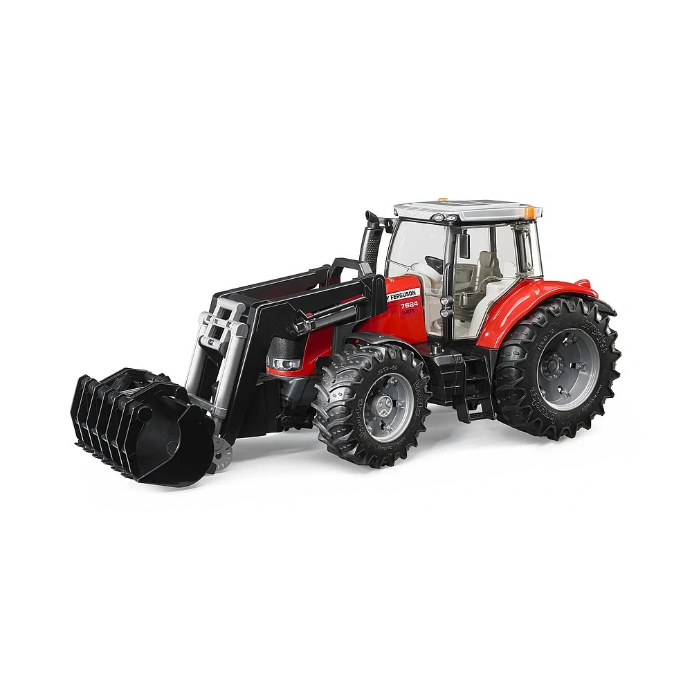 Bruder, Traktor Massey Ferguson 7624 s čelným nakladačom, 1:16