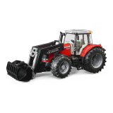 Bruder, Traktor Massey Ferguson 7624 s čelným nakladačom, 1:16